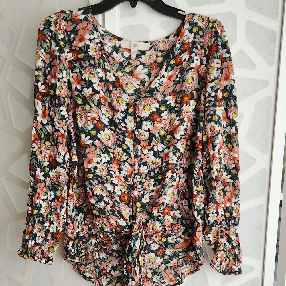 Loft floral blouse,size M, - Picture 2 of 6